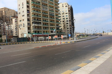 Downtown and street in Alexandria