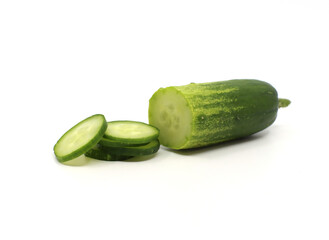 cucumber on white background