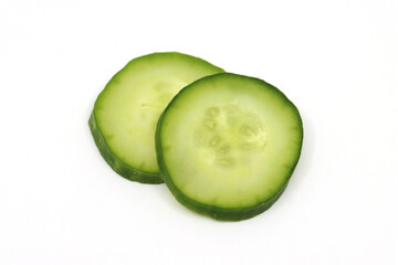 cucumber on white background