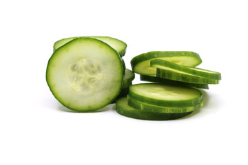 cucumber on white background