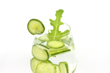 cucumber on white background
