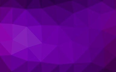 Obraz premium Dark Purple vector blurry triangle template. A vague abstract illustration with gradient. Triangular pattern for your business design.