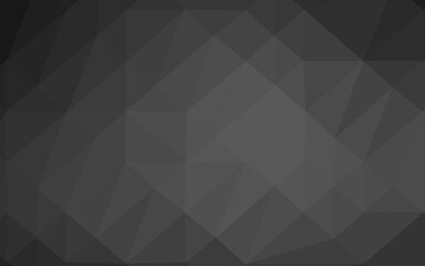 Fototapeta premium Dark Silver, Gray vector shining triangular pattern. Geometric illustration in Origami style with gradient. Brand new design for your business.