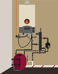 Home gas furnace