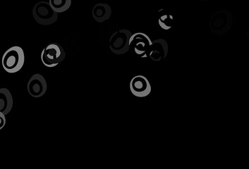 Dark Silver, Gray vector backdrop with dots.