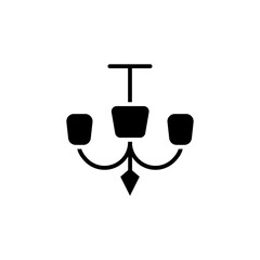 chandelier icon vector design trendy