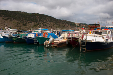 Balaklava Bay embankment. Republic of Crimea