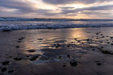 sunset on the beach