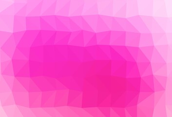 Obraz premium Light Pink vector low poly layout.