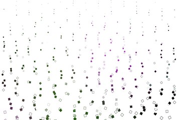 Light Pink, Green vector cover with polygonal style.