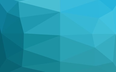 Obraz premium Light BLUE vector triangle mosaic texture. A sample with polygonal shapes. Brand new design for your business.