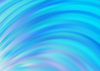 Light BLUE vector pattern with curved circles. Shining crooked illustration in marble style. New composition for your brand book.