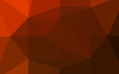 Obraz premium Light Yellow, Orange vector polygonal pattern. Colorful illustration in abstract style with gradient. New texture for your design.