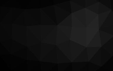 Obraz premium Dark Silver, Gray vector polygon abstract backdrop. Modern geometrical abstract illustration with gradient. Brand new style for your business design.