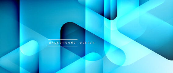 Triangle shapes geometric abstract background. 3D shadow effects and fluid gradients. Modern overlapping forms wallpaper for your text message