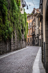 Fototapeta na wymiar Beautiful view of the Upper city of Bergamo. Lombardy, Italy