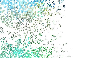 Obraz premium Light Green, Yellow vector background with abstract forms.