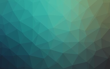 Obraz premium Light Blue, Green vector shining triangular pattern. Modern geometrical abstract illustration with gradient. Brand new design for your business.