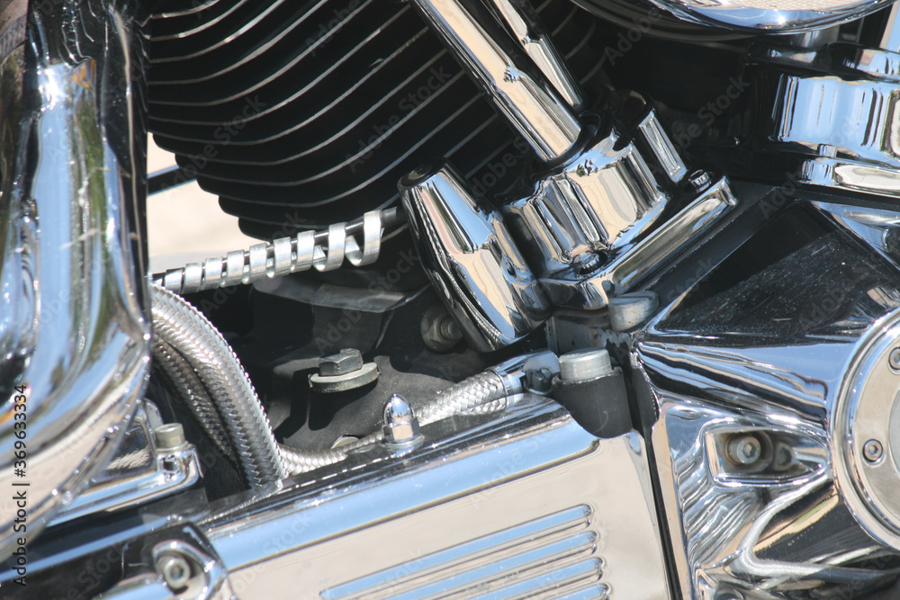 Canvas Prints Closeup shot of a motor engine