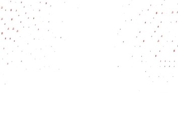 Light Red vector backdrop with music notes.