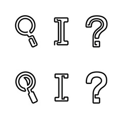 Black and white cursors icons for PC interface or Web design.