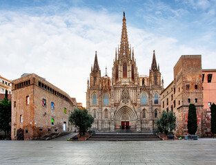 Naklejka na ściany i meble Barcelona Cathedral