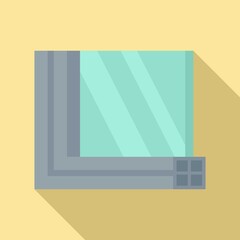 Windows section icon. Flat illustration of windows section vector icon for web design