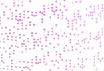 Light Pink vector layout with elements of cards.