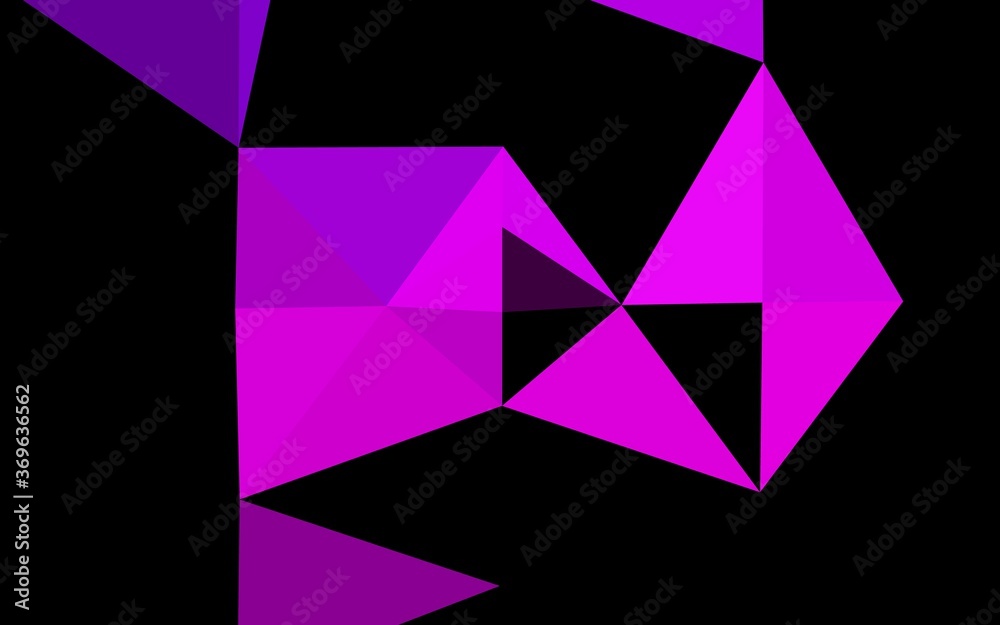 Wall mural Dark Purple vector abstract polygonal cover. Geometric illustration in Origami style with gradient. Template for a cell phone background.