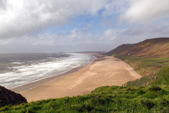 Rhossili Bay on the Gower Coastline - Wales