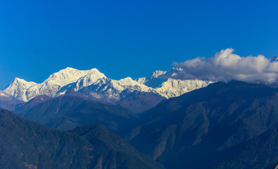 Snow covered mountains