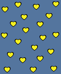 seamless background with hearts