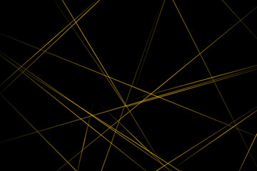 Abstract black with gold lines, triangles background modern design. Vector illustration EPS 10.