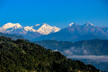 mountain landscape with lake