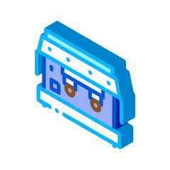 professional coffee machine icon vector. isometric professional coffee machine sign. color isolated symbol illustration