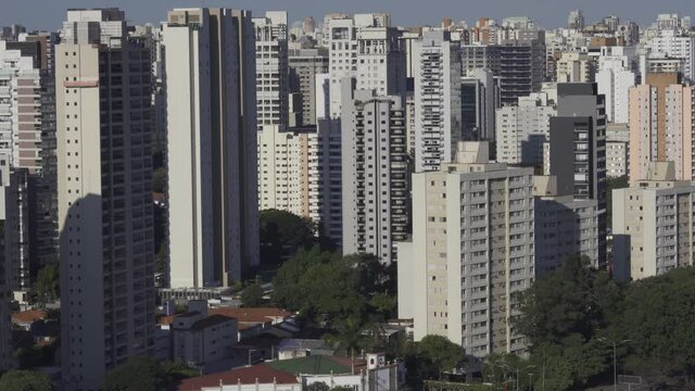 Sao Paulo city, Brazil, South America. Vila Olimpia district.