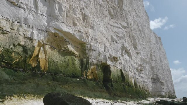 White cliffs in Seven Sisters coastline.