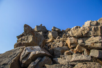 rocks and sky