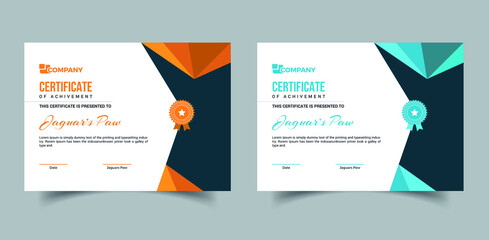Corporate Professional Certificate Template Design
