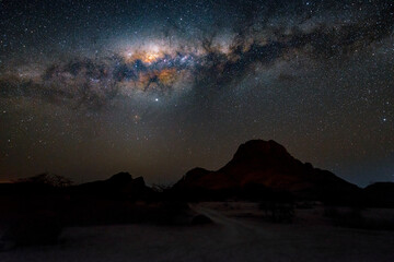 Milky Way seen near Spitzkoppe in Namibia