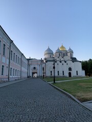 Fototapeta na wymiar White russian orthodox church