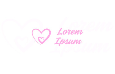 Logo - heart in heart. Logo for shops or business related to pregnancy and childbirth