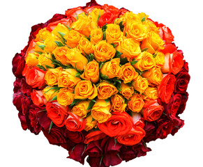 Large bouquet of roses
