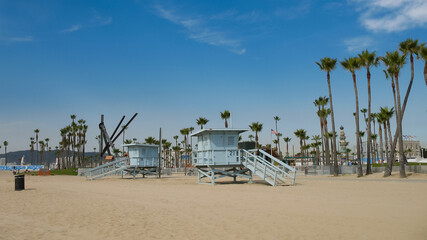 Californian Lifeguard tower in Venice Beach