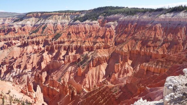 Beautiful landscape saw from Point Supreme Overlook of Cedar Breaks National Monument
