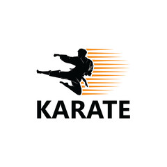 Karate Logo Template Design Vector