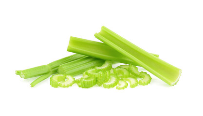 celery isolated on white background
