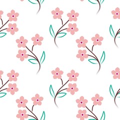 Seamless Pattern With Floral Motifs able to print for cloths, tablecloths, blanket, shirts, dresses, posters, papers.