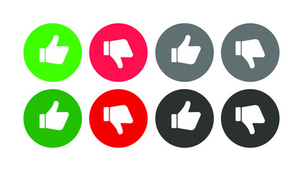 vector illustration of a set of buttons