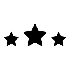 stars silhouette icon vector